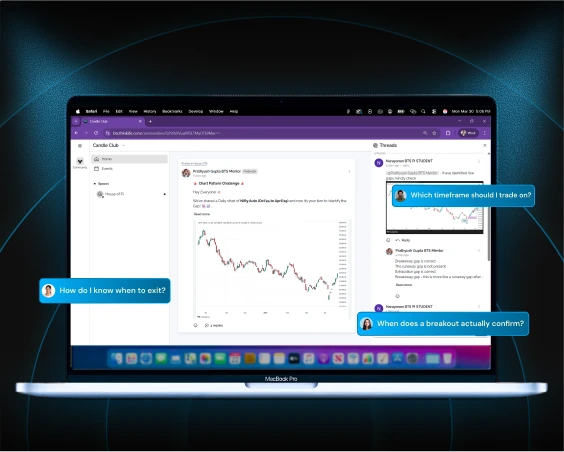 Traders grow laptop